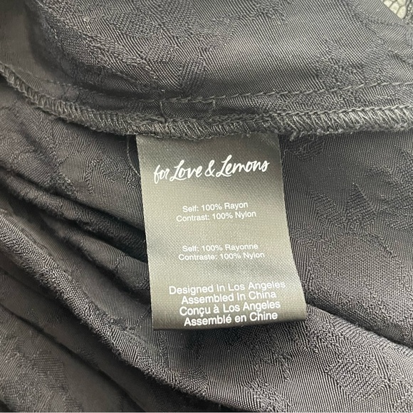 🖤 FOR LOVE AND LEMONS 🖤 Deane Lace Midi Dress, Black, Size Medium - Picture 6 of 8